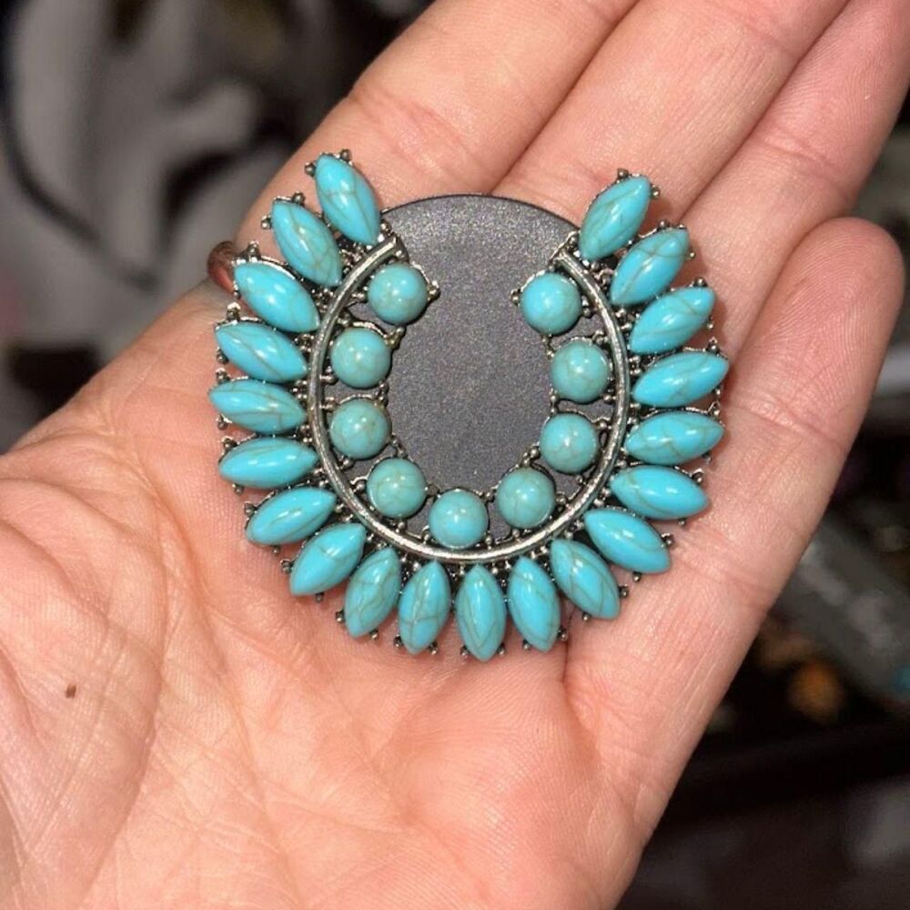 Myra Naja Faux Turquoise Pop Socket